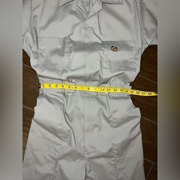 American Classic By Para-Suit Vintage Made In USA Grey Sz 38 Jumpsuit Overalls - Picture 8 of 10